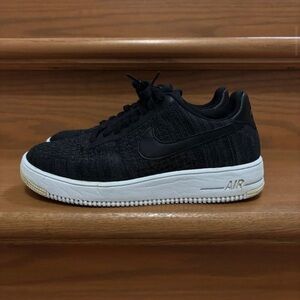 Nike Air Force 1 Flyknit 2.0 Shoes Black and White Sneakers